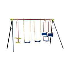 Детска комбинирана люлка с метална конструкция ALCO, Две седалки, Скутер и Гондола